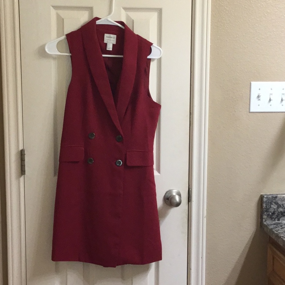 Double breasted vest dress